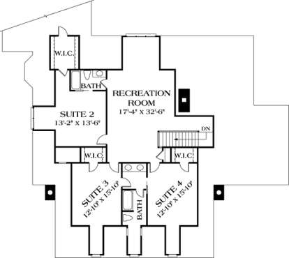 Floorplan 2 for House Plan #3323-00409