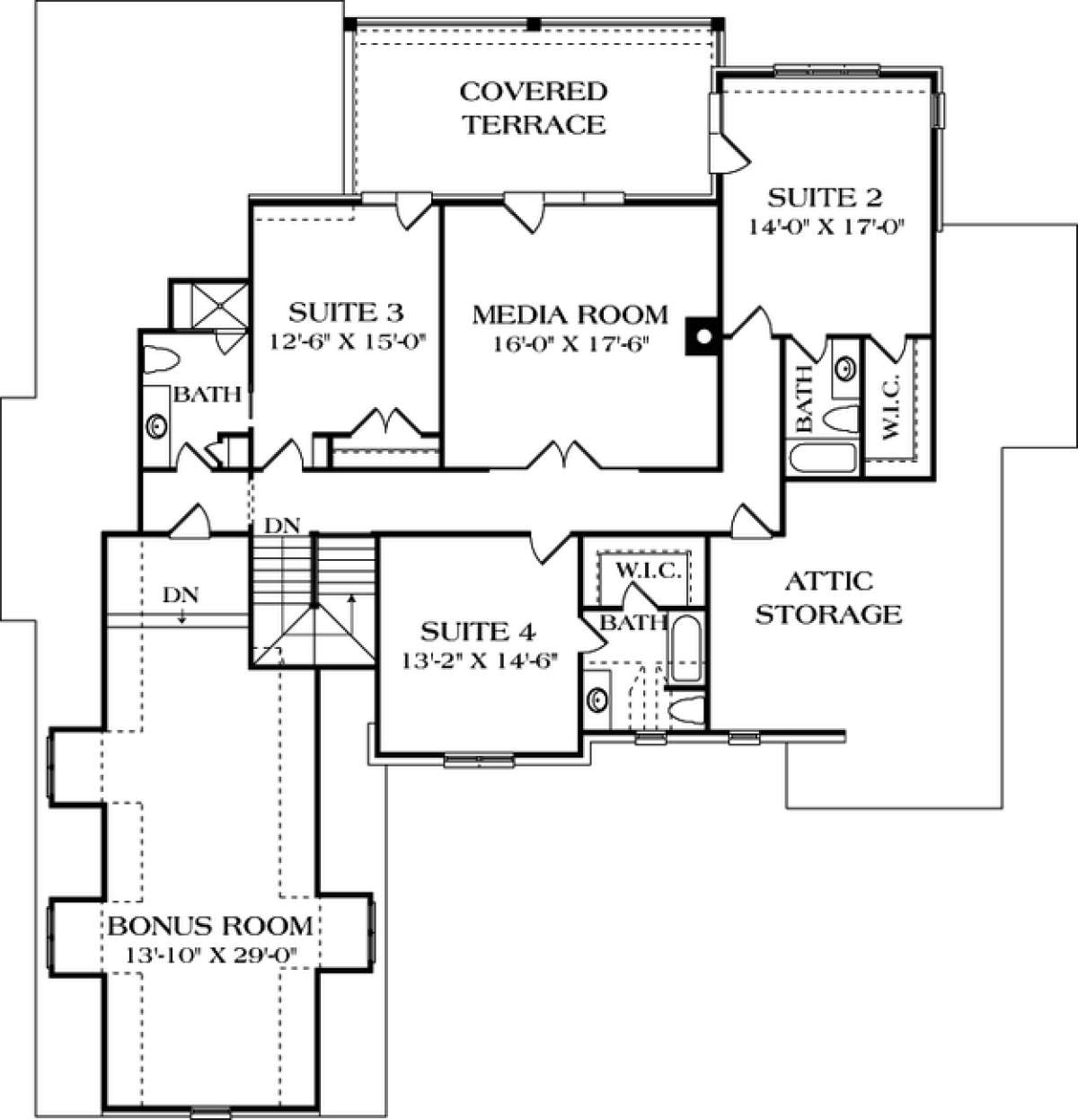 Floorplan 2 for House Plan #3323-00410