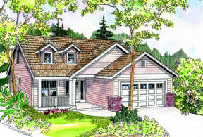 Contemporary House Plan #035-00363 Elevation Photo