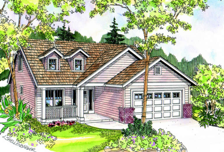 Contemporary House Plan #035-00363 Elevation Photo