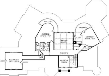 Floorplan 2 for House Plan #3323-00411