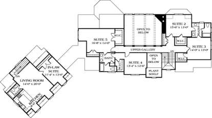 Floorplan 2 for House Plan #3323-00412