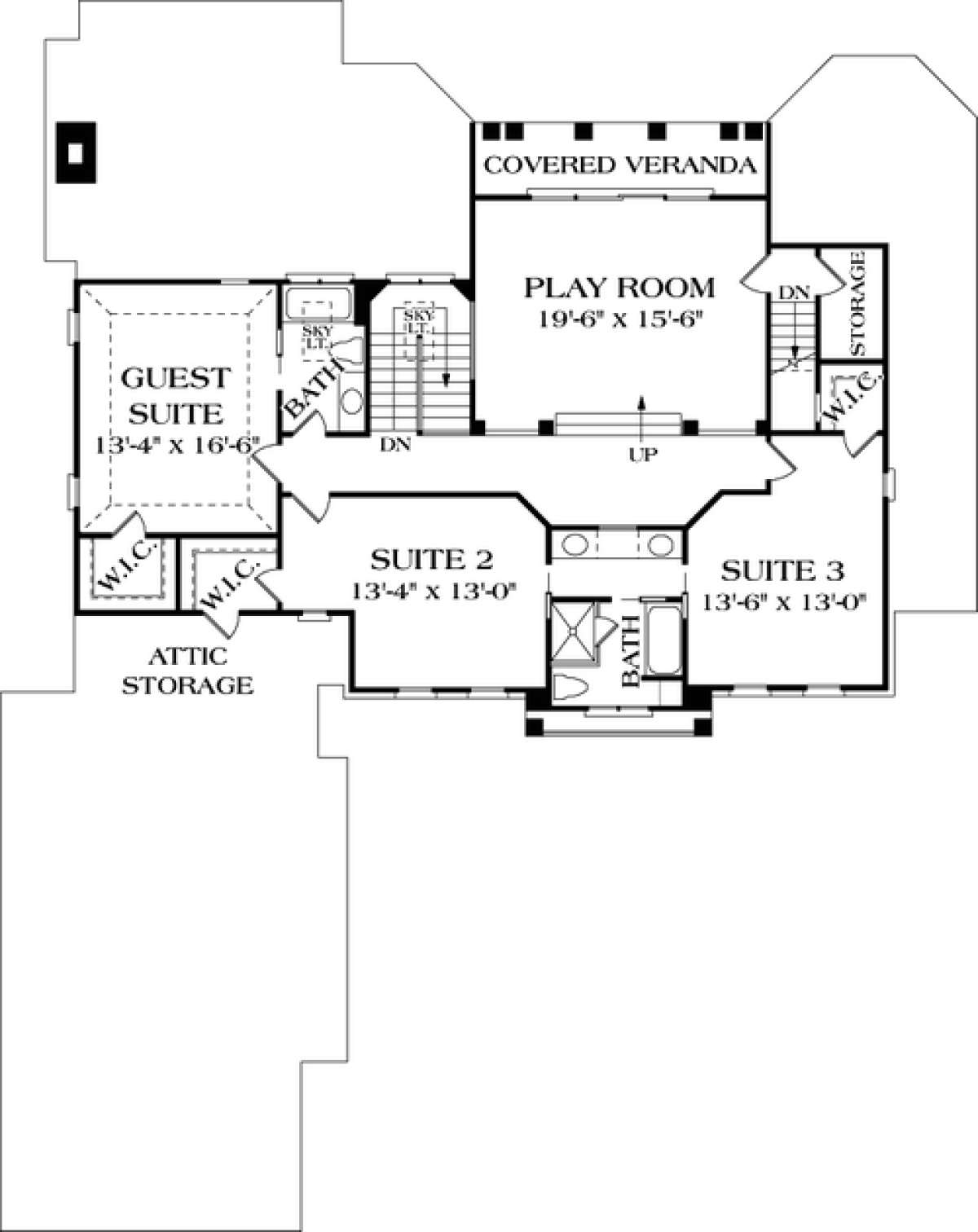 Floorplan 3 for House Plan #3323-00413