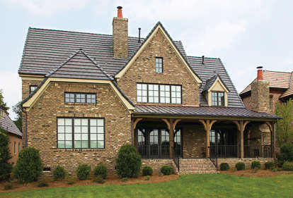 Luxury House Plan #3323-00414 Elevation Photo