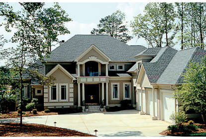 Lake Front House Plan #3323-00417 Elevation Photo