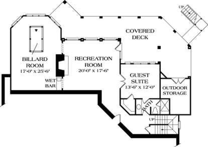 Floorplan 1 for House Plan #3323-00417