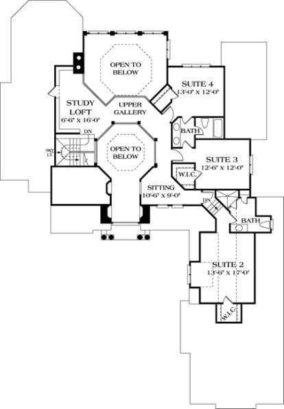 Floorplan 3 for House Plan #3323-00417