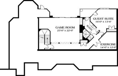 Floorplan 1 for House Plan #3323-00420