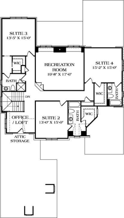 Floorplan 2 for House Plan #3323-00423