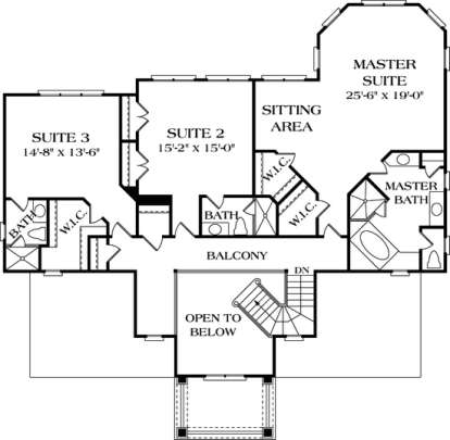 Floorplan 3 for House Plan #3323-00424