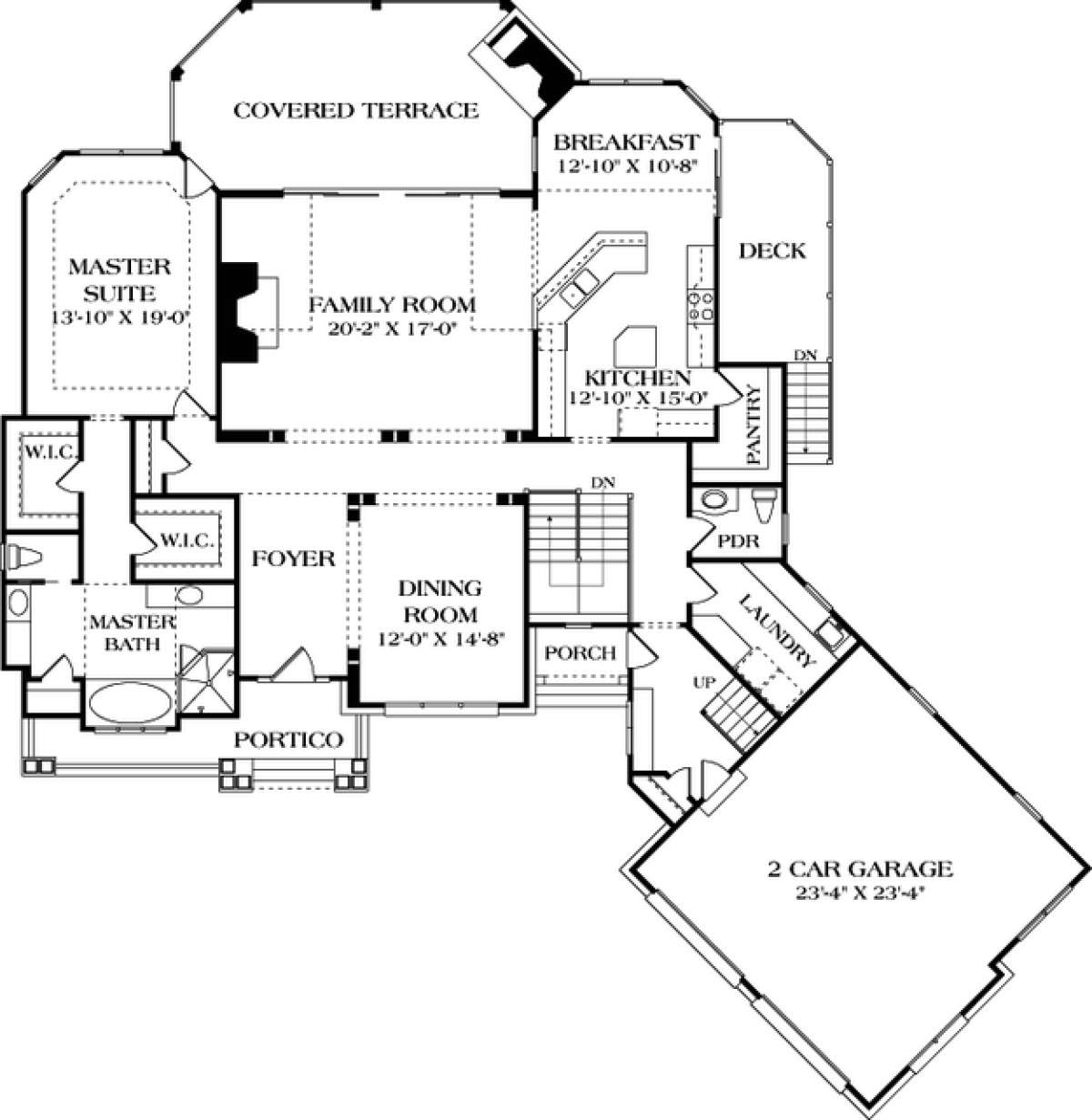 Floorplan 2 for House Plan #3323-00425