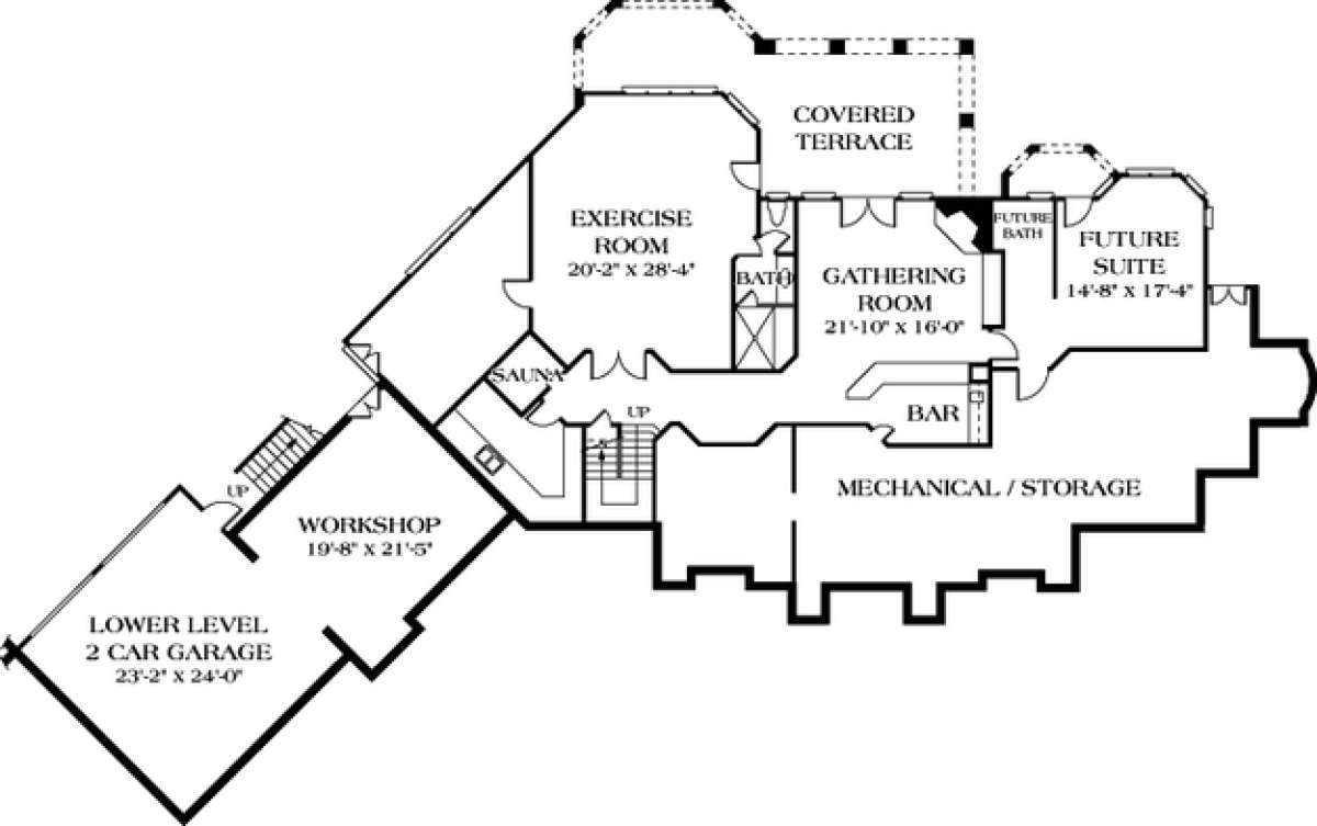 Floorplan 1 for House Plan #3323-00426
