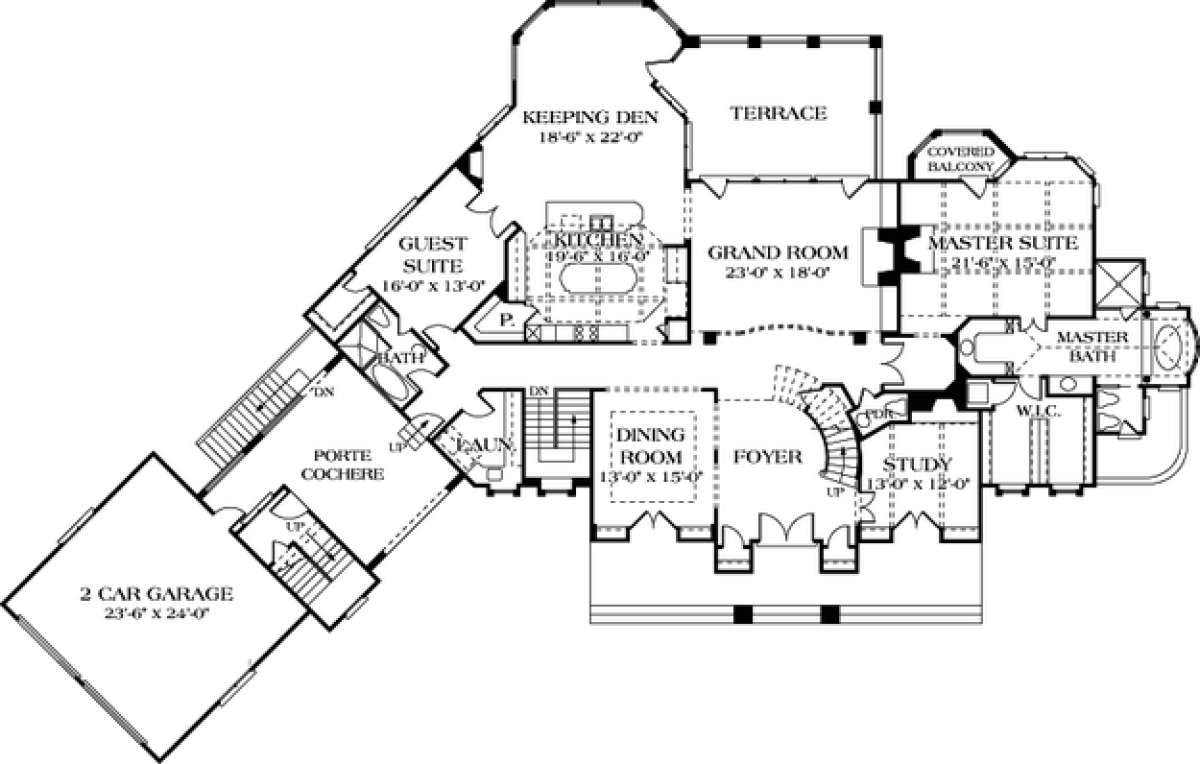Floorplan 2 for House Plan #3323-00426