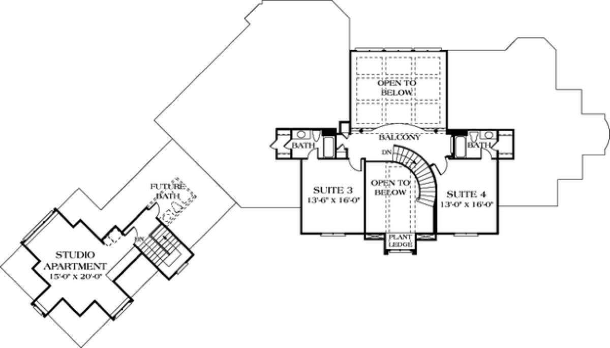 Floorplan 3 for House Plan #3323-00426