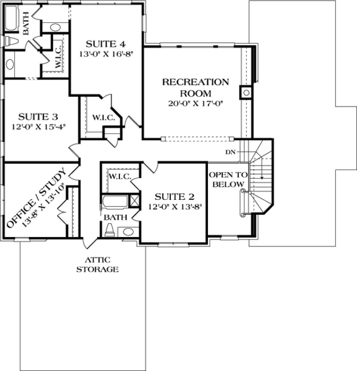 Floorplan 2 for House Plan #3323-00427