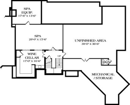 Floorplan 1 for House Plan #3323-00428