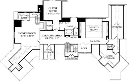Floorplan 3 for House Plan #3323-00428