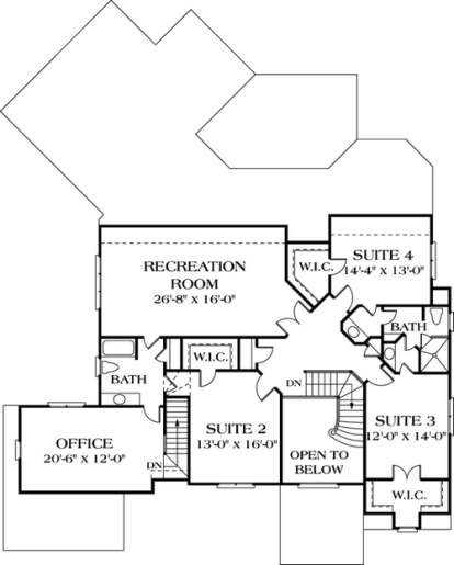 Floorplan 2 for House Plan #3323-00429