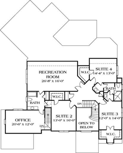 Floorplan 2 for House Plan #3323-00429