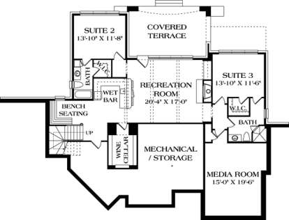 Floorplan 2 for House Plan #3323-00430