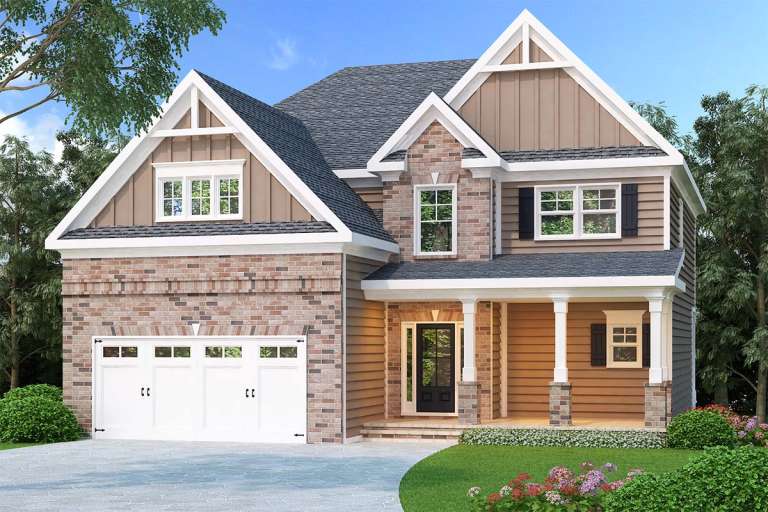 House Plan House Plan #129 Front Elevation 
