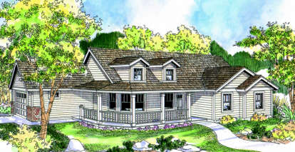 3 Bed, 2 Bath, 1506 Square Foot House Plan - #035-00365
