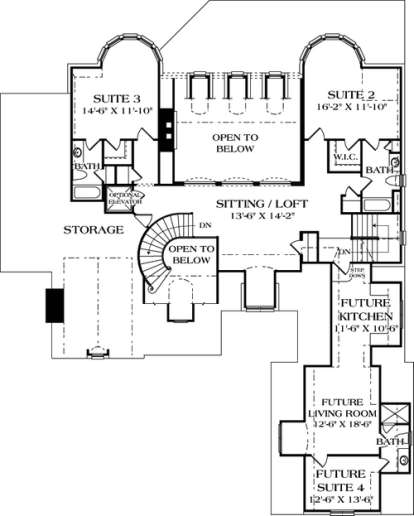 Floorplan 2 for House Plan #3323-00432