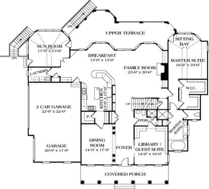 Floorplan 2 for House Plan #3323-00436