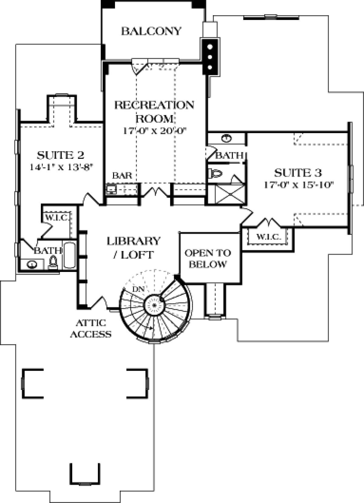 Floorplan 2 for House Plan #3323-00437