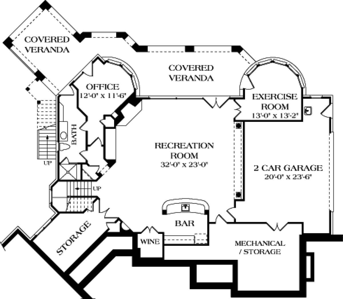 Floorplan 1 for House Plan #3323-00441