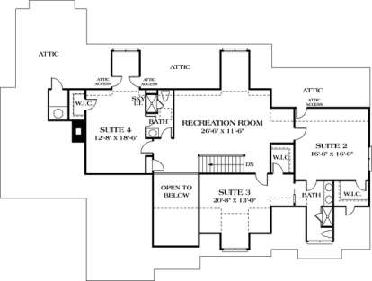 Floorplan 2 for House Plan #3323-00445