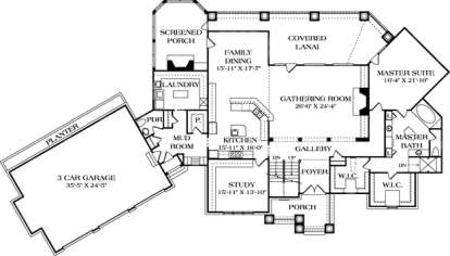 Floorplan 2 for House Plan #3323-00446