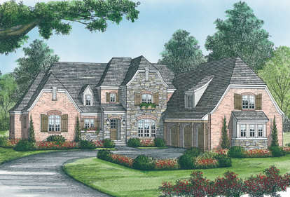 4 Bed, 4 Bath, 4409 Square Foot House Plan - #3323-00448