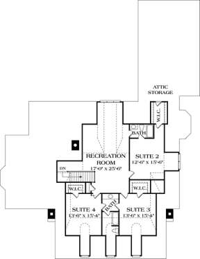 Floorplan 2 for House Plan #3323-00449