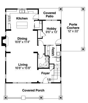 Floorplan 1 for House Plan #035-00476