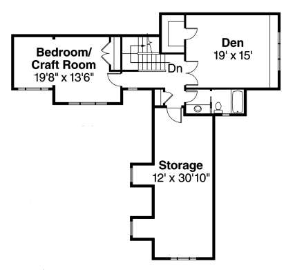 Floorplan 2 for House Plan #035-00477