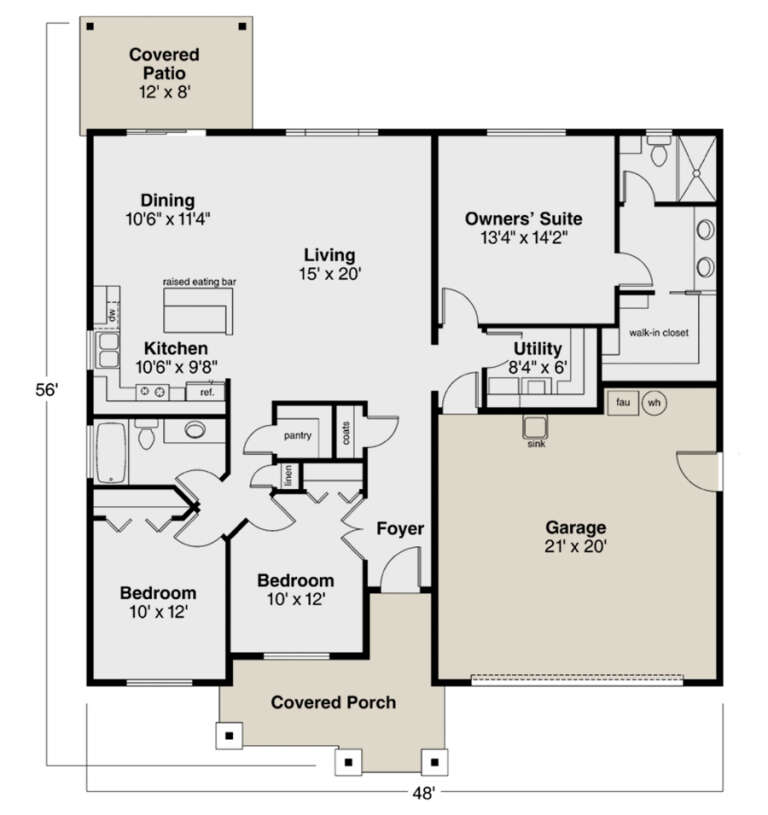House Plan House Plan #12923 Drawing 1