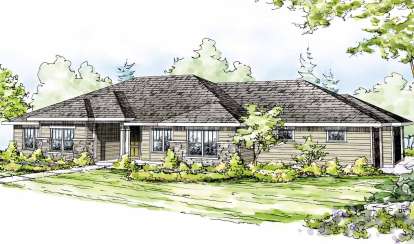 4 Bed, 3 Bath, 2629 Square Foot House Plan - #035-00481