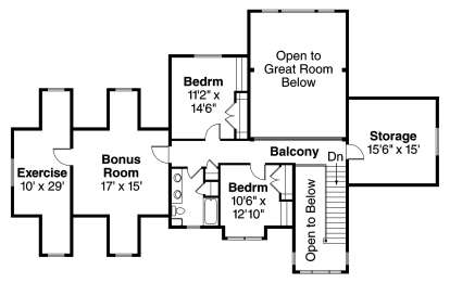 Floorplan 2 for House Plan #035-00482