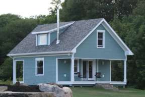 Narrow Lot House Plan #035-00483 Elevation Photo