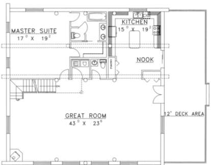 First Floor for House Plan #039-00052