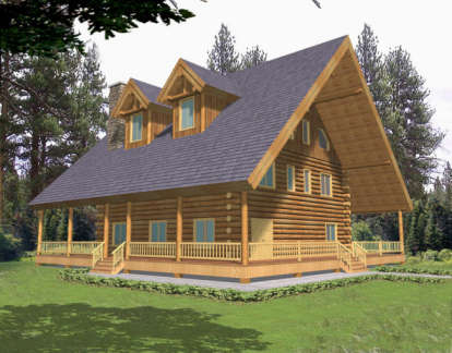 Mountain House Plan #039-00053 Elevation Photo