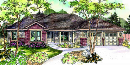4 Bed, 3 Bath, 2610 Square Foot House Plan - #035-00368