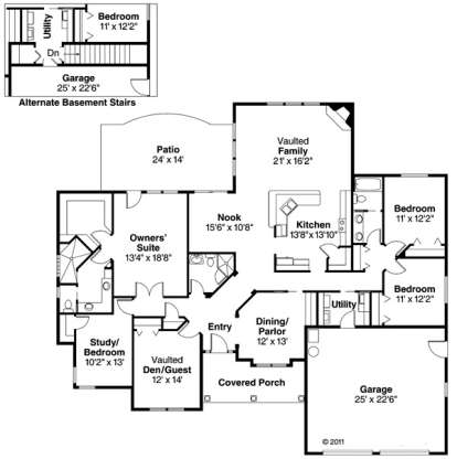 Floorplan1 for House Plan #035-00368