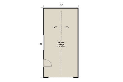 Garage Floor for House Plan #035-00509