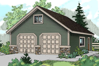 Craftsman House Plan #035-00510 Elevation Photo