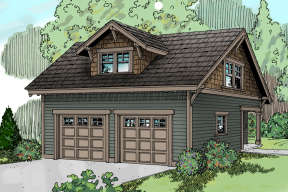 Craftsman House Plan #035-00512 Elevation Photo