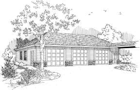 Traditional House Plan #035-00514 Elevation Photo