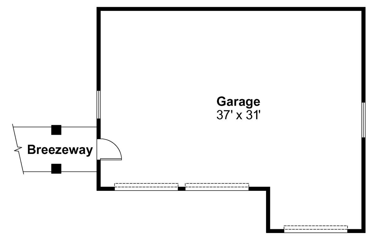 Garage Floor for House Plan #035-00516