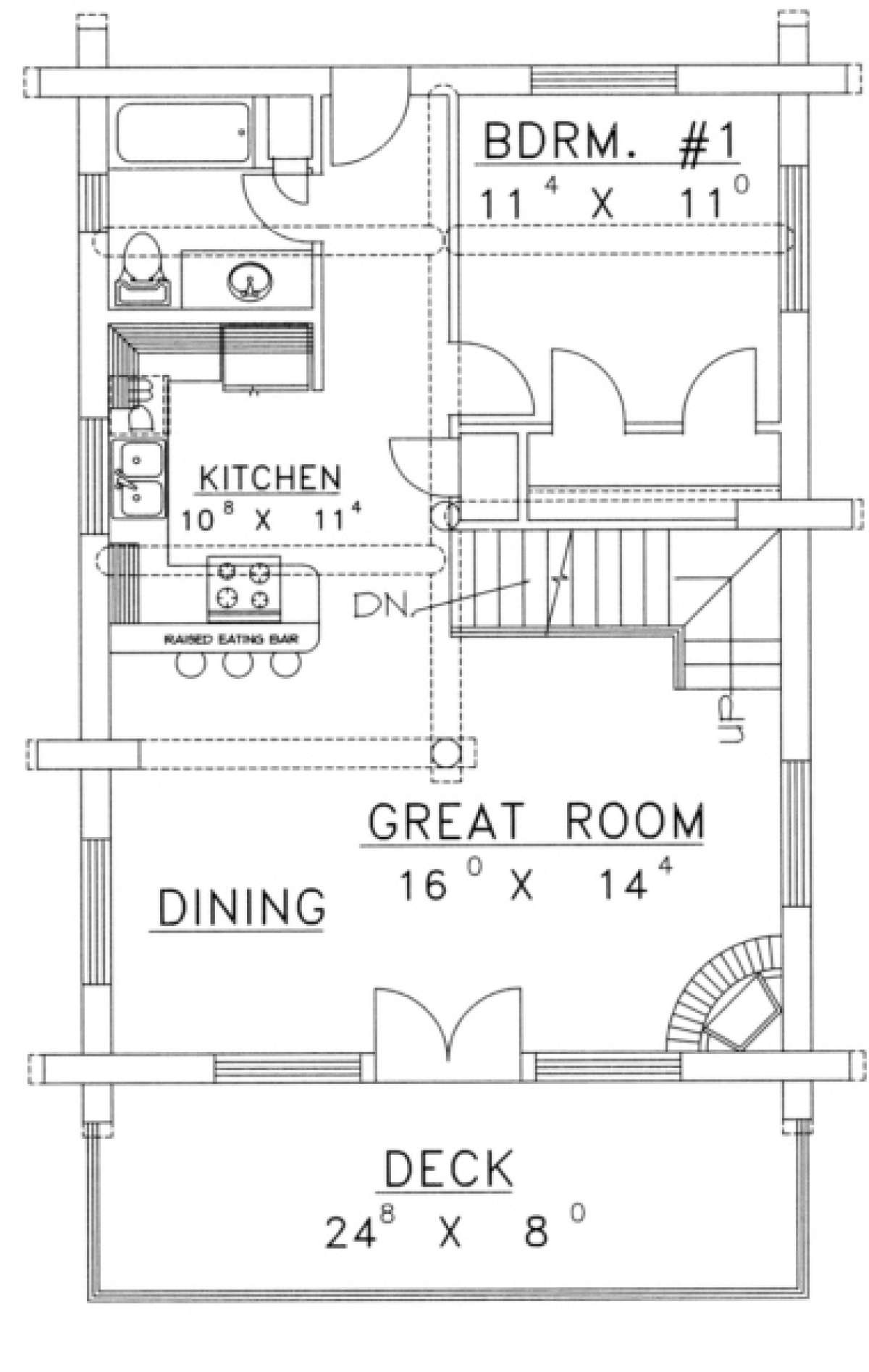 Main Floor for House Plan #039-00054